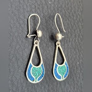 Vintage Sterling and Turquoise Earrings
